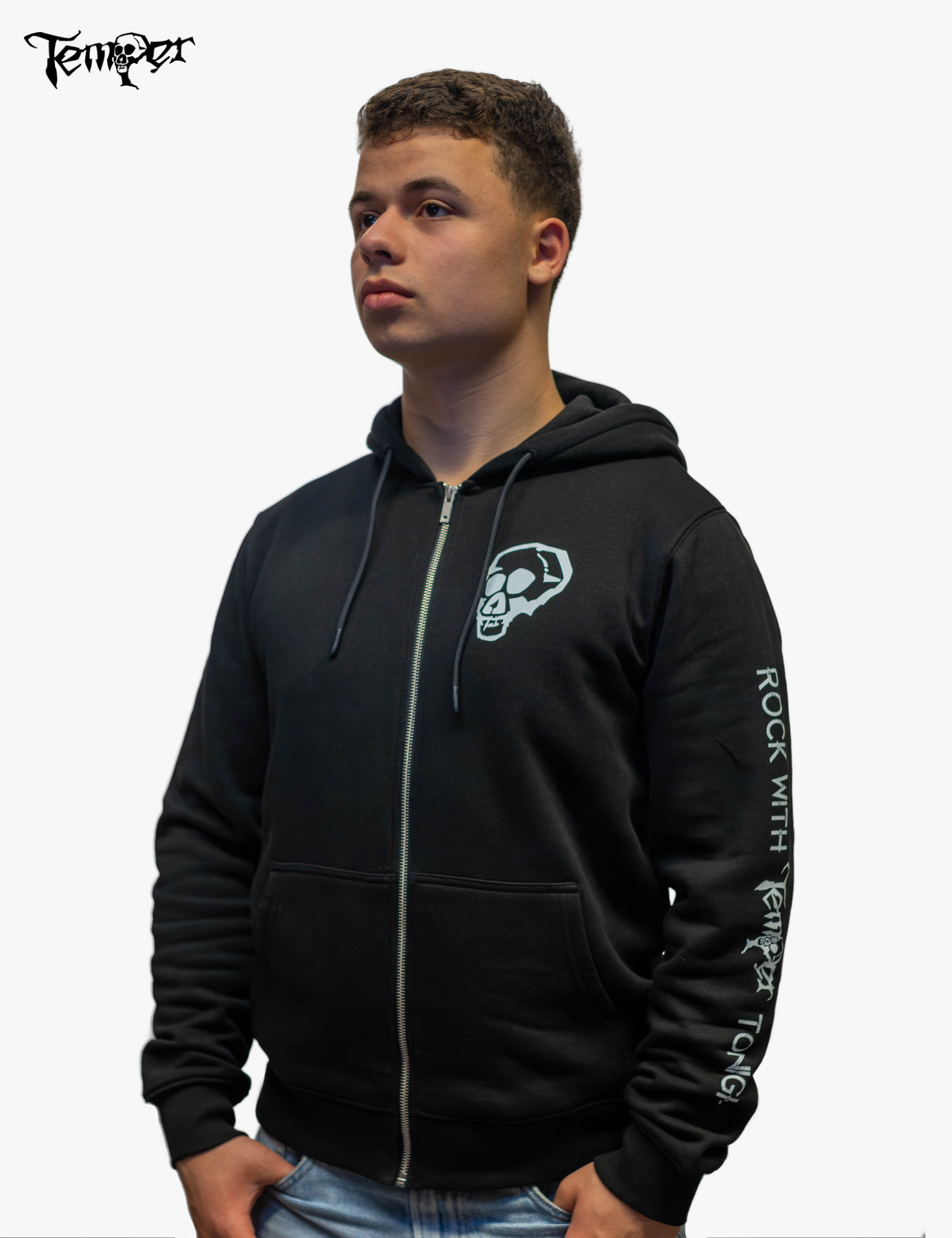 Organic Zipper - Hoodie "Echoes Of Tomorrow" - Image 4