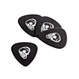 Guitar Pick with Temper Skull