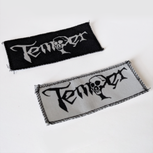 Patch (black/white) with Temper Logo 10x5 cm